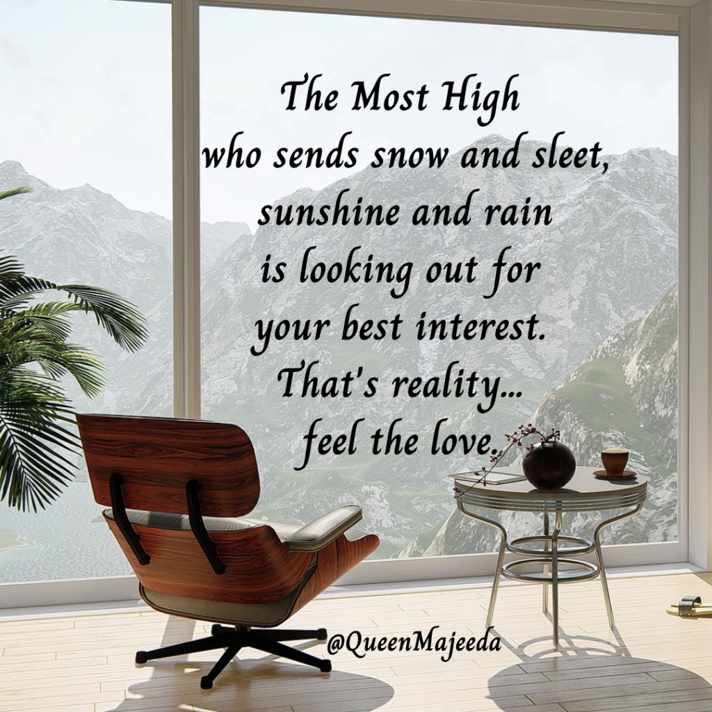 Cardstock print, The Most High Loves You by Queen Majeeda.