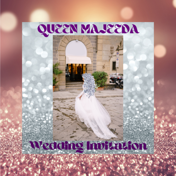 Wedding Invitation downloadable album - Queen Majeeda