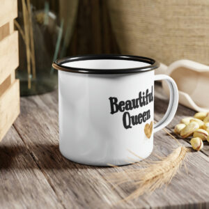Enamel mug - Beautiful Queen by Queen Majeeda