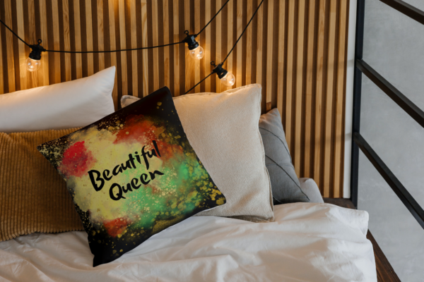 Throw cushion - Beautiful Queen by Queen Majeeda